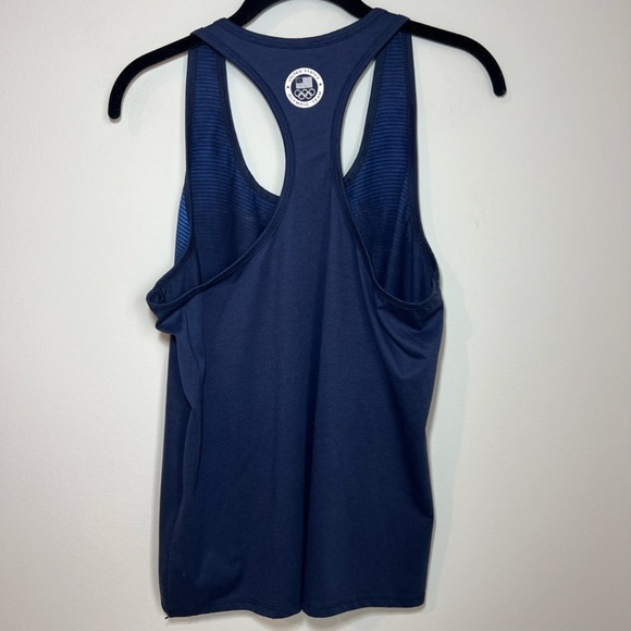 Nike Womens Team USA Racerback Dri-Fit Tank Top Navy Blue 2016 Olympics Shirt XL - Picture 6 of 12